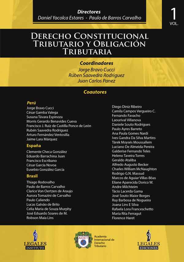 Portada INTERPRETACIï¿½N, SIMULACIï¿½N, OBLIGACIï¿½N Y PRESUNCIONES TRIBUTARIAS VOLUMEN 1