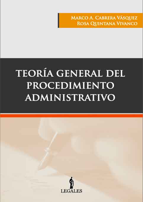 Portada TEORÍA GENERAL DEL PROCEDIMIENTO ADMINISTRATIVO