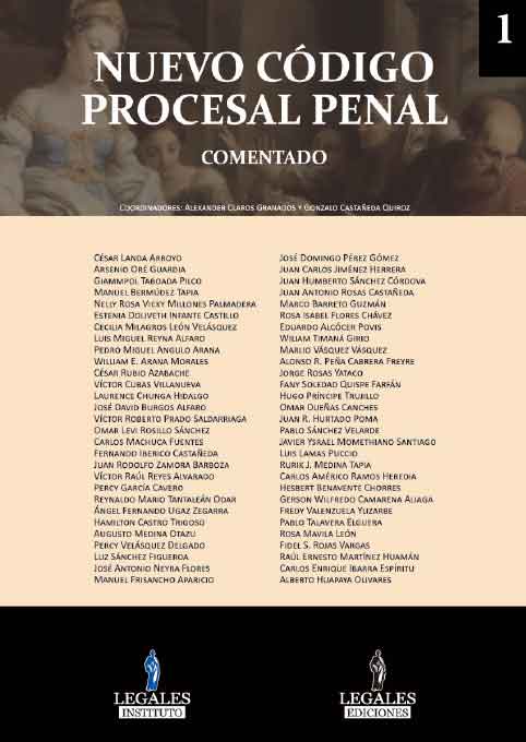 Portada NUEVO CÓDIGO PROCESAL PENAL COMENTADO VOLUMEN 1