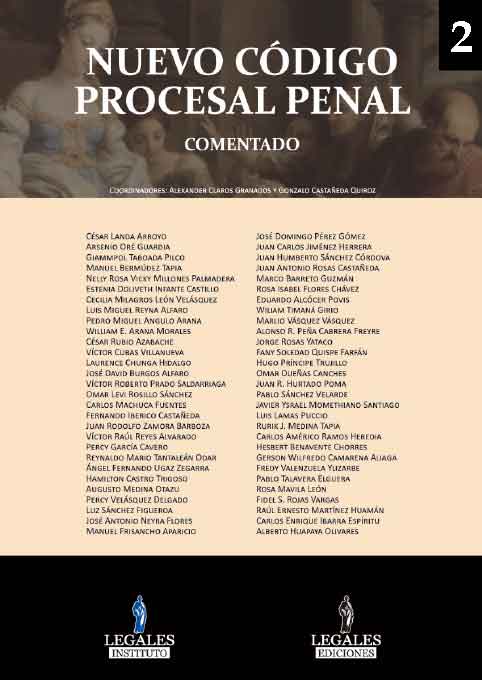 Portada NUEVO CÓDIGO PROCESAL PENAL COMENTADO VOLUMEN 2